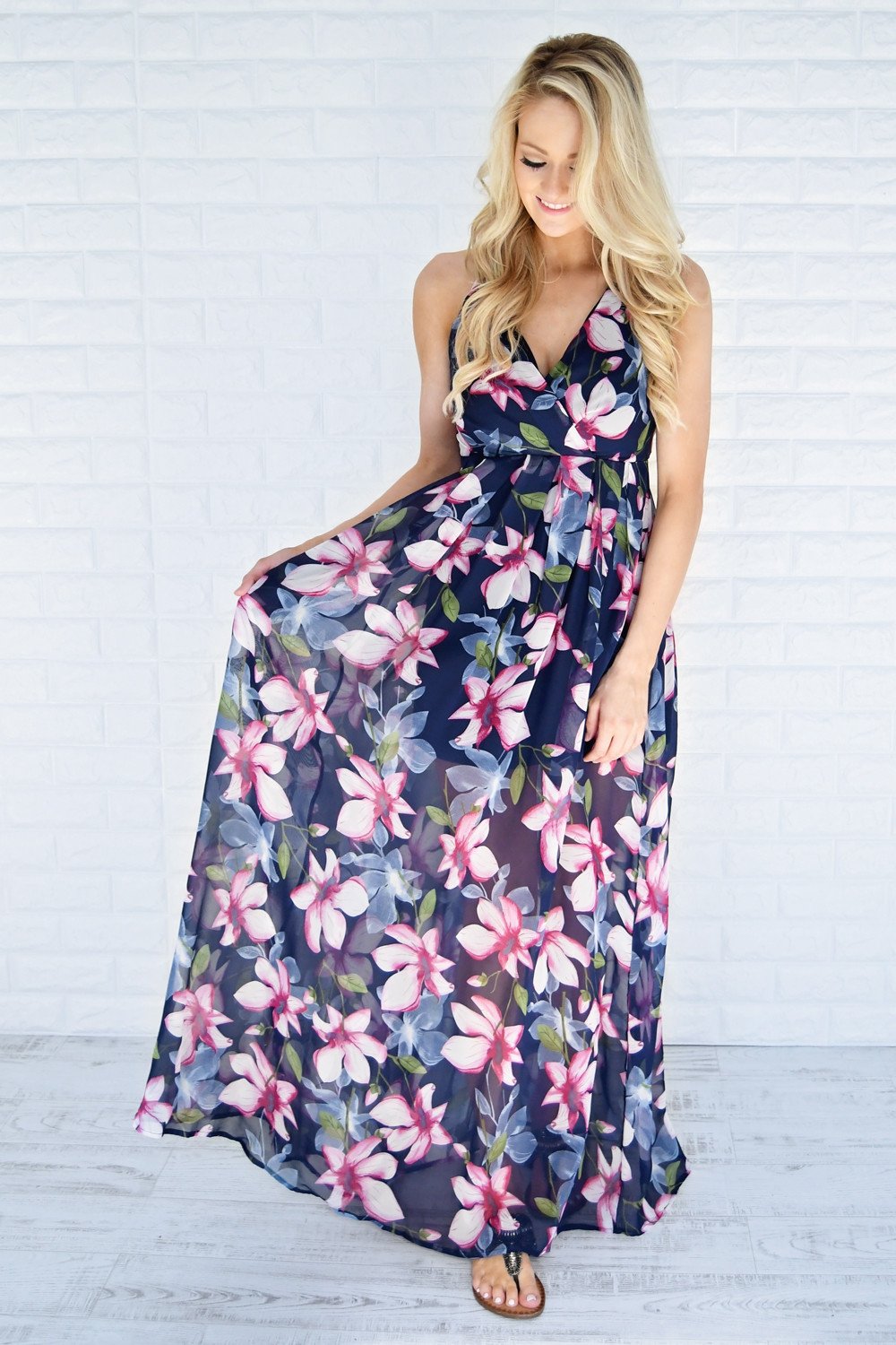 Sunshine & Summertime Maxi Dress ~  Navy