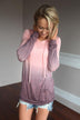 Ombre Hoodie ~ Pink
