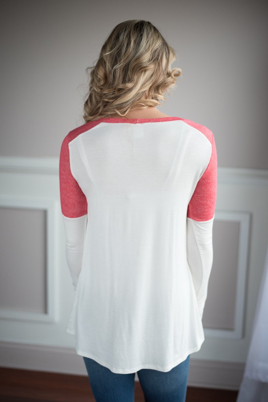 Shades of Pink Heart Top