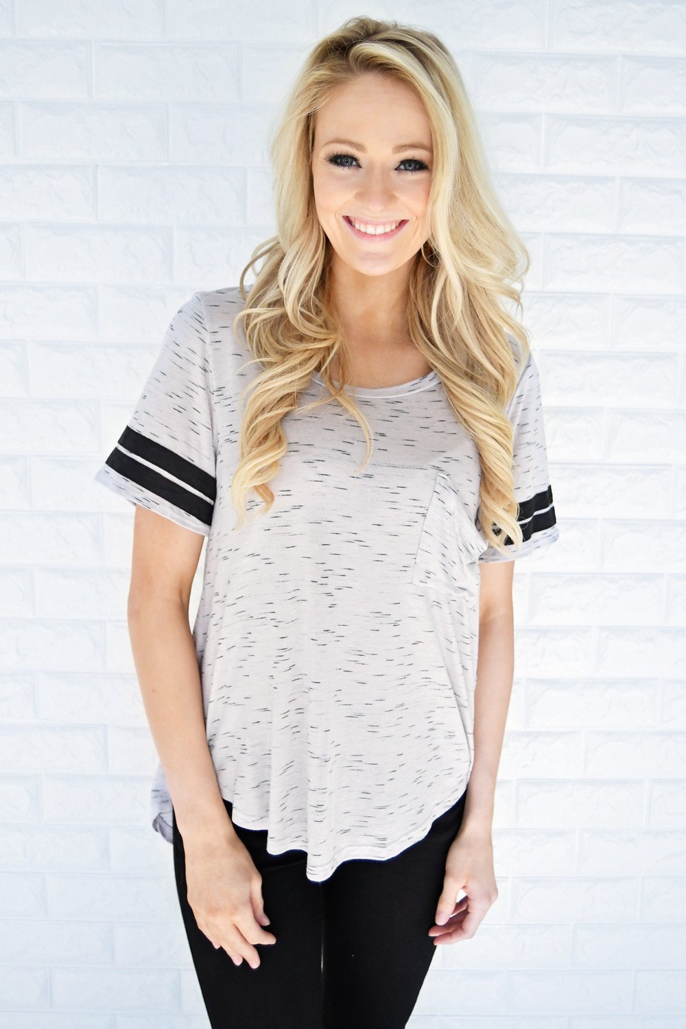 Out of my League Baseball Tee ~ Grey