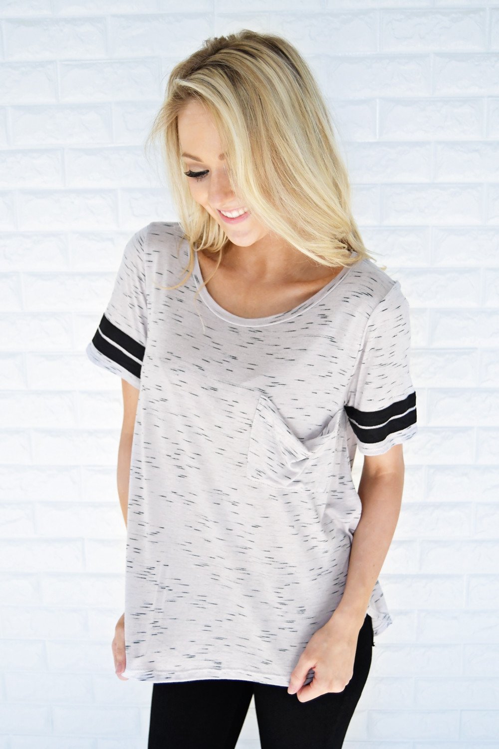 Out of my League Baseball Tee ~ Grey