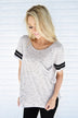 Out of my League Baseball Tee ~ Grey