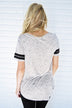 Out of my League Baseball Tee ~ Grey