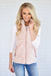 The Ultimate Sherpa Vest ~ Light Pink