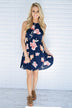 Feelings of Floral Navy Dress