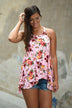 Flower Power Tank ~ Pink