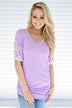 Shear Glamour Top ~ Light Purple