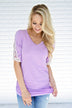 Shear Glamour Top ~ Light Purple