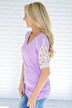 Shear Glamour Top ~ Light Purple