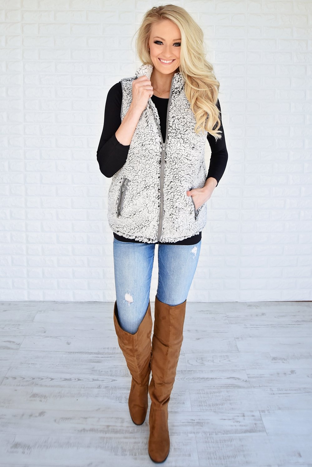 The Ultimate Sherpa Vest ~ Grey