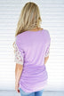 Shear Glamour Top ~ Light Purple