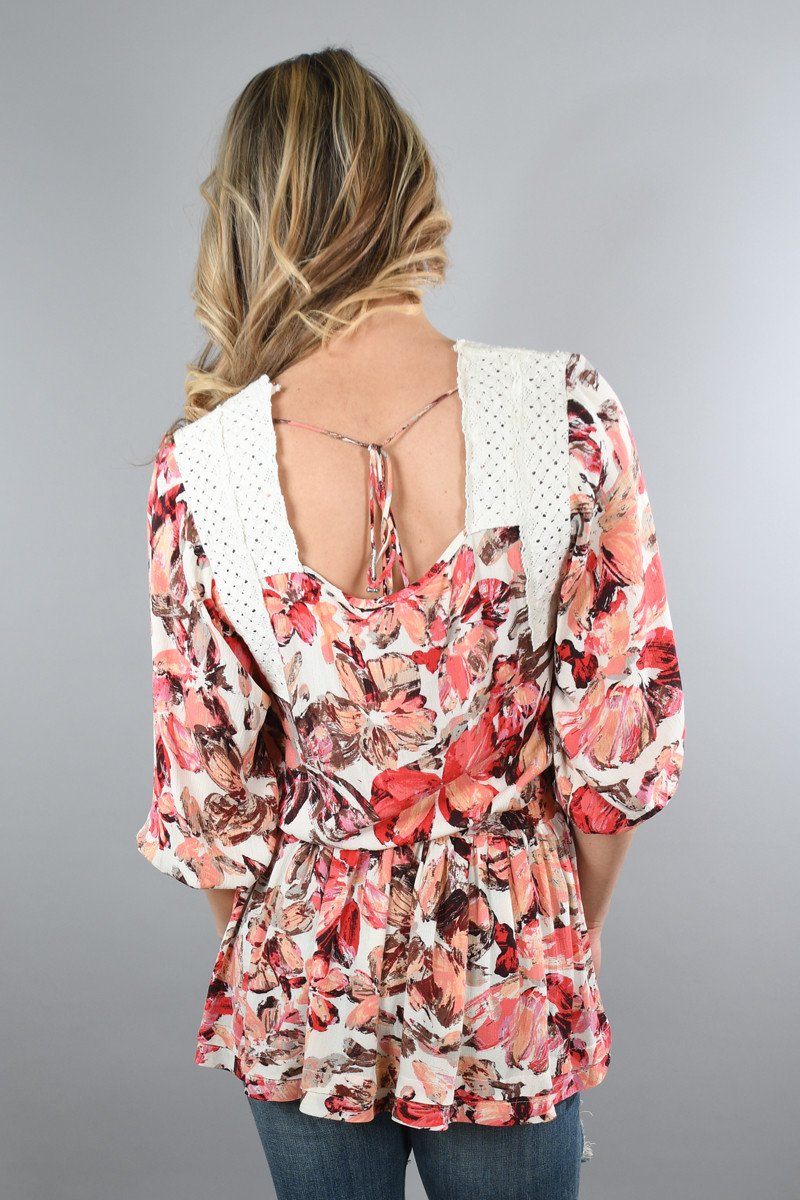 Take Me to the Tropics Floral Top