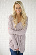 Light Purple V-Neck Sweater