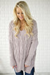 Light Purple V-Neck Sweater