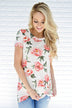 Everyday Beauty Floral Top ~ White