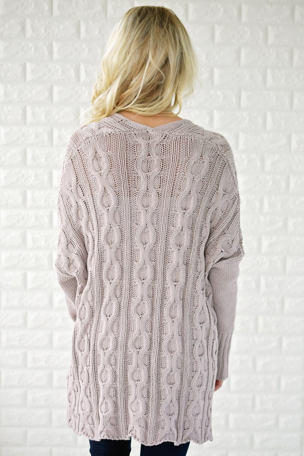 Light Purple V-Neck Sweater
