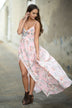 Feeling Pink ~ Floral Maxi Dress