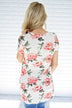 Everyday Beauty Floral Top ~ White