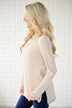 Beige Knit Thermal Top