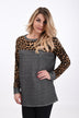 Wild Side Top ~ Grey