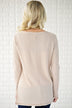Beige Knit Thermal Top