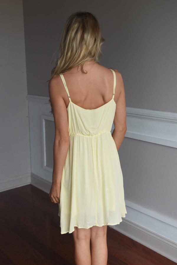 Light Yellow Sundress The Pulse Boutique