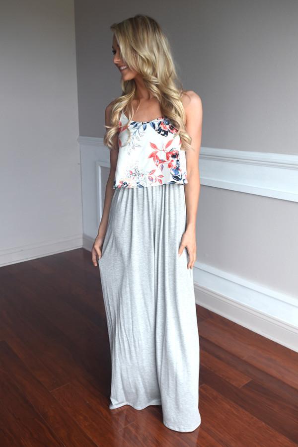 Graceful in Grey Maxi