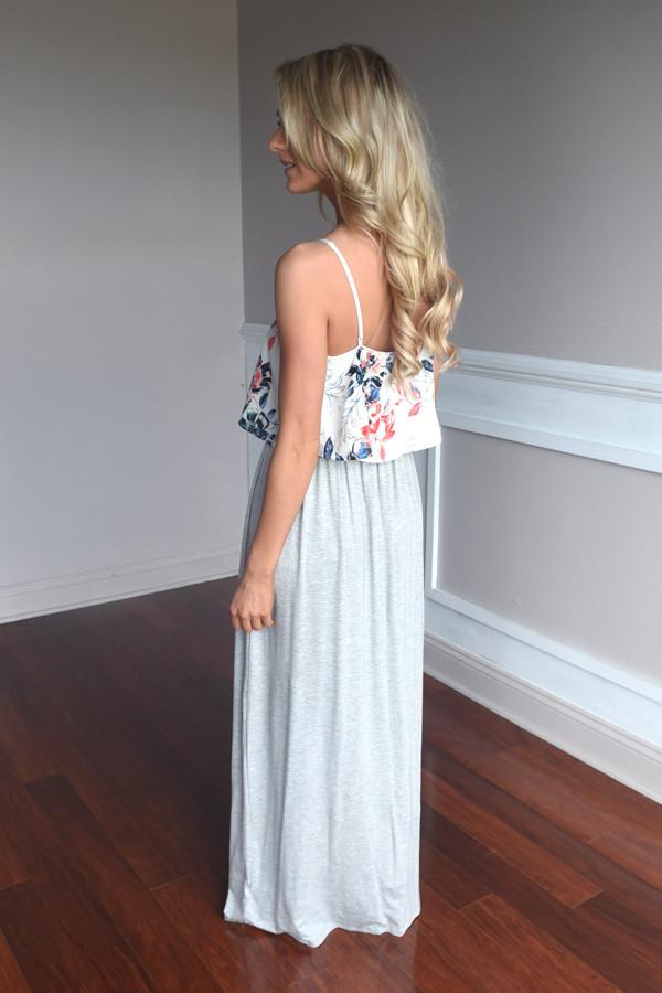 Graceful in Grey Maxi