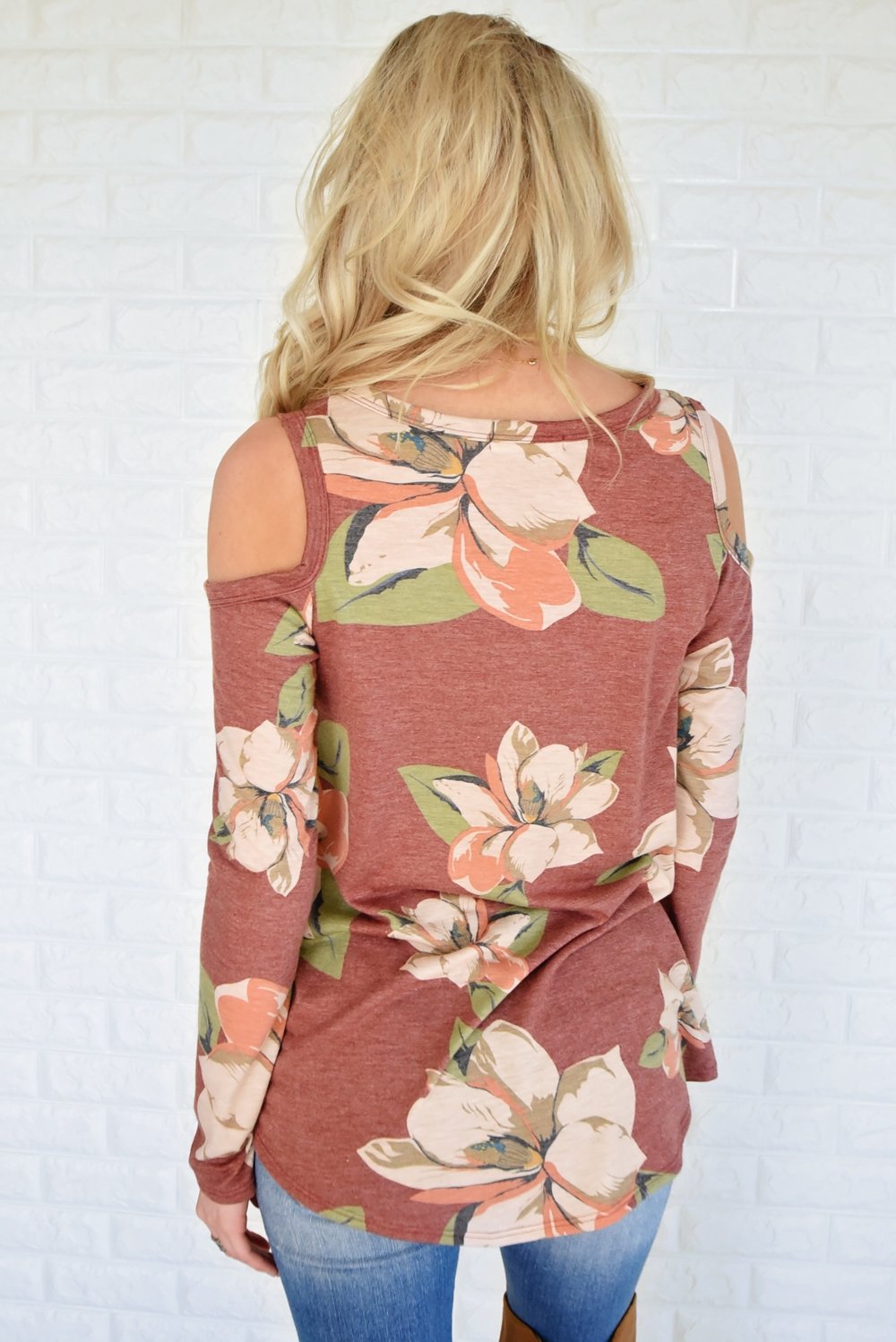 Whatever Tomorrow Brings Cold Shoulder Top