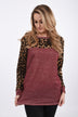 Wild Side Top ~ Burgundy