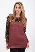 Wild Side Top ~ Burgundy