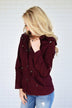 Crisp Leaves & Cool Breeze Fall Jacket ~ Burgundy