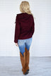 Crisp Leaves & Cool Breeze Fall Jacket ~ Burgundy