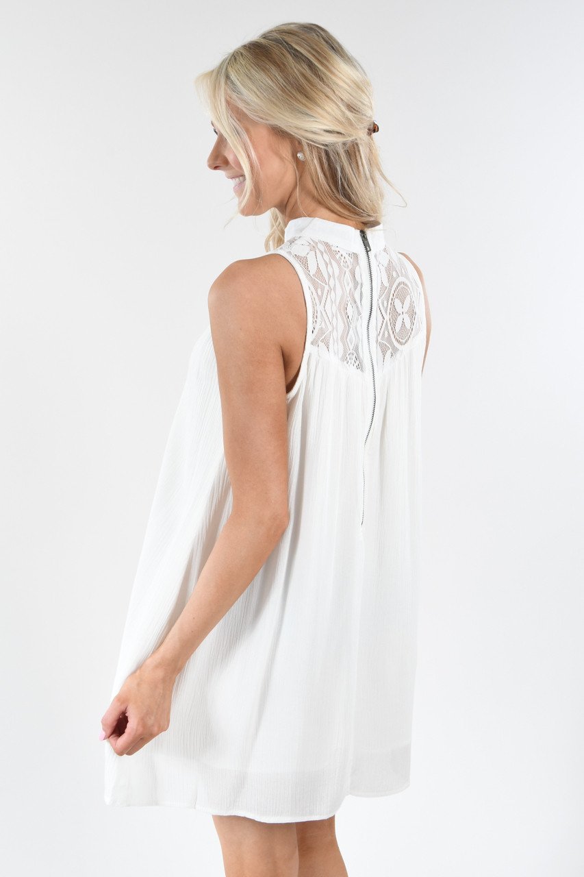 All About the Lace Halter Dress