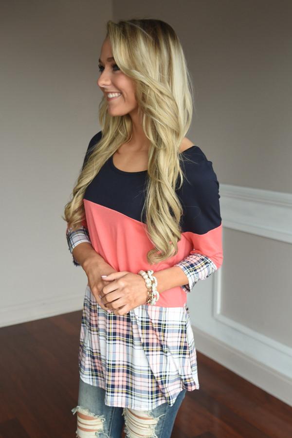 Plaid to Perfection ~ Coral