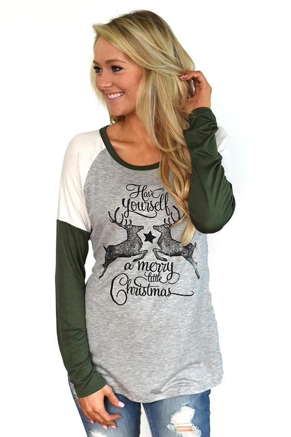 Colorblock Olive ~ Have Yourself a Merry Little Christmas