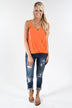 Lucky Bright Orange Tank Top