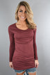 Dark Mauve Basic Layering Top