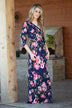 At Peace Floral Maxi Dress