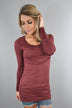 Dark Mauve Basic Layering Top
