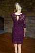Burgundy Lace Dress