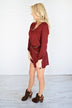 Dream Bigger Burgundy Romper