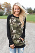 Camo Hoodie - Black