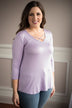 Light Purple Criss Cross My Heart Top