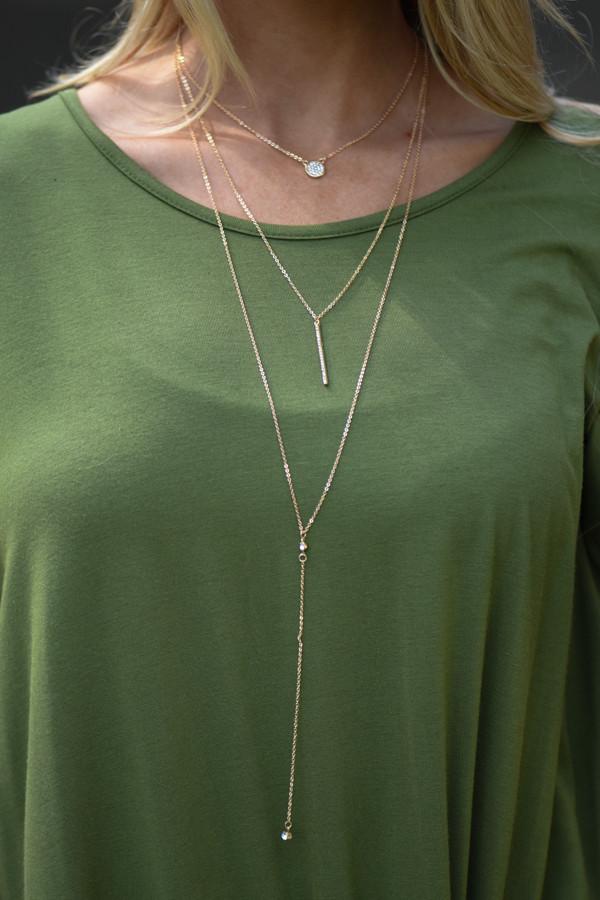 Gold 3-Tier Necklace
