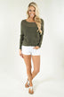 Meshed Together Olive Top