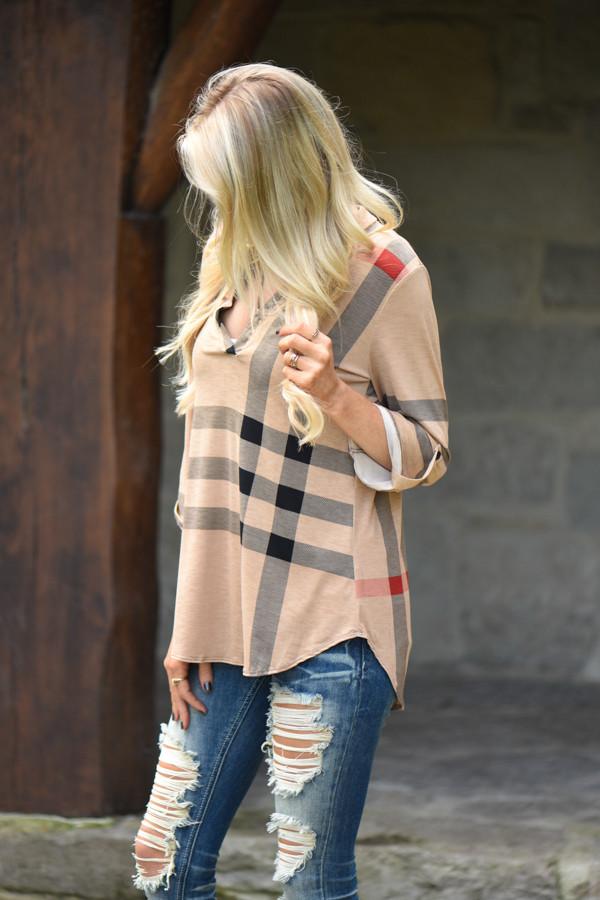 Working From 9-5 Top - Beige