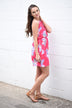 Bright Pink Floral Dress