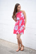 Bright Pink Floral Dress