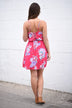 Bright Pink Floral Dress